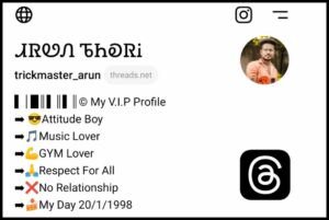 Threads Bio For Boys