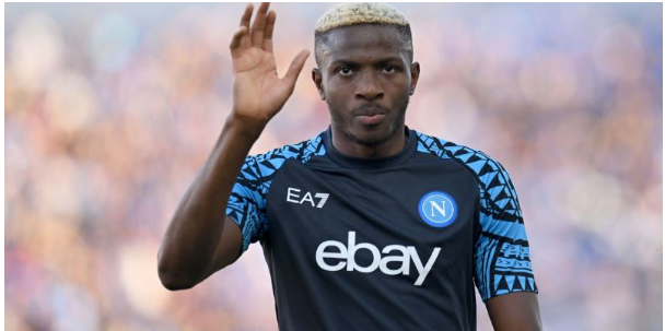 Footballer Osimhen: Potential striker for Napoli and the Nigerian national team Footballer Osimhen: Potential striker for Napoli and the Nigerian national team